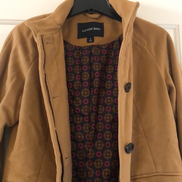 Lands' End Jackets & Blazers - Land’s End Cashmere and Wool Coat